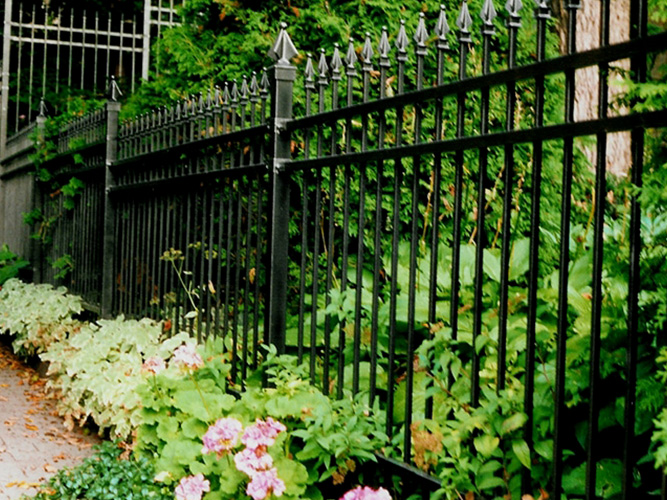 Variety of ornamental fence designs