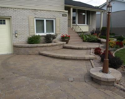 For sidewalks, driveways parking, pool surrounds, terraces and patios