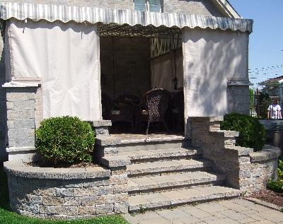 Paved stairs